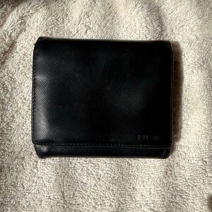 Prada Men's Black Leather Wallet